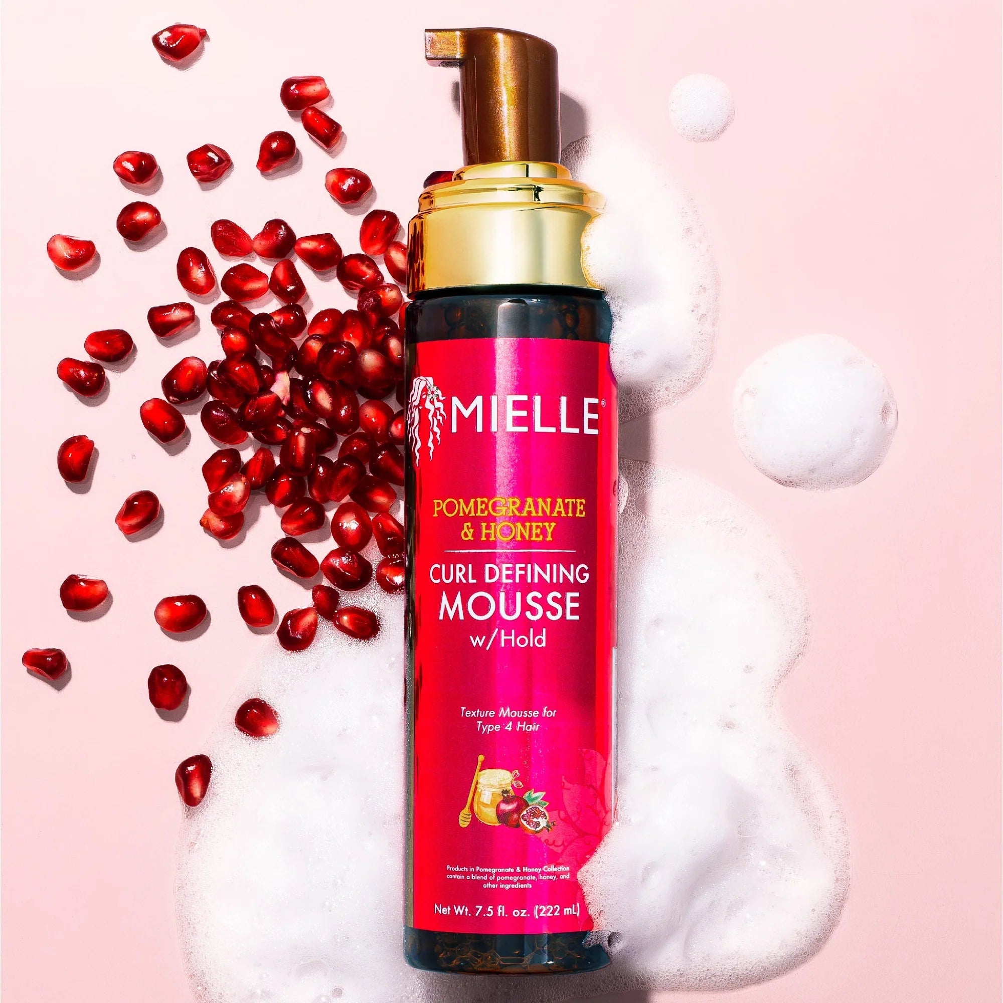 Mielle Organics Pomegranate & Honey Curl Defining Mousse with Hold.